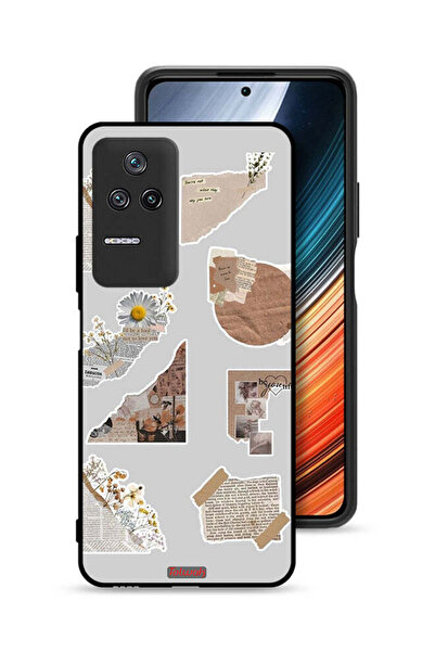 Tolwak غطاء حماية لهاتف شاومي ريدمي K50 بقطع من الملصقات الورقية