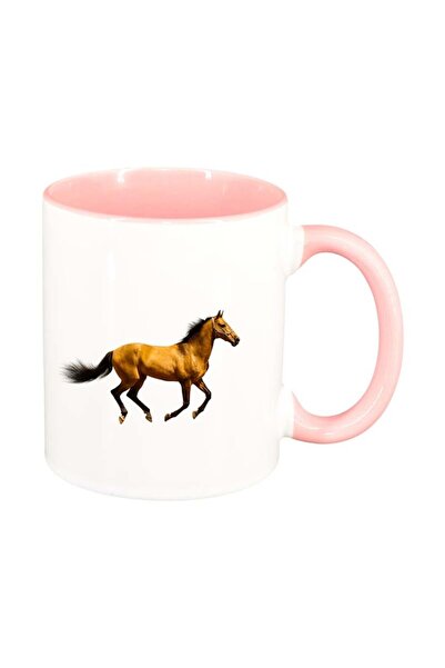 INOVATIX Cana alba personalizata, Cal, interior roz, D197, INOVATIX®. 330ml