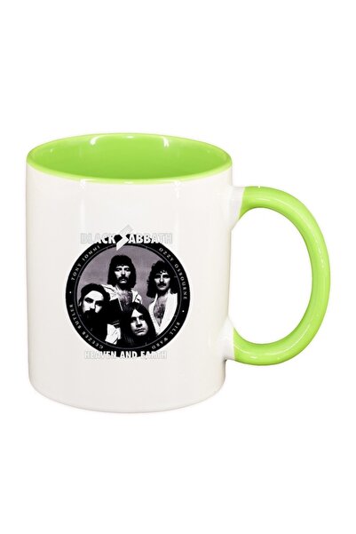 INOVATIX Εξατομικευμένη λευκή κούπα, μαύρο sabbath, ανοιχτό πράσινο εσωτερικό...