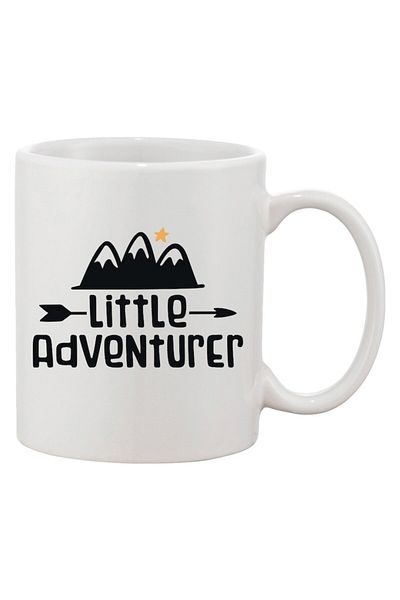 INOVATIX Personalized white mug, personalized 'Little adventurer', INOVATIX®. 330ml