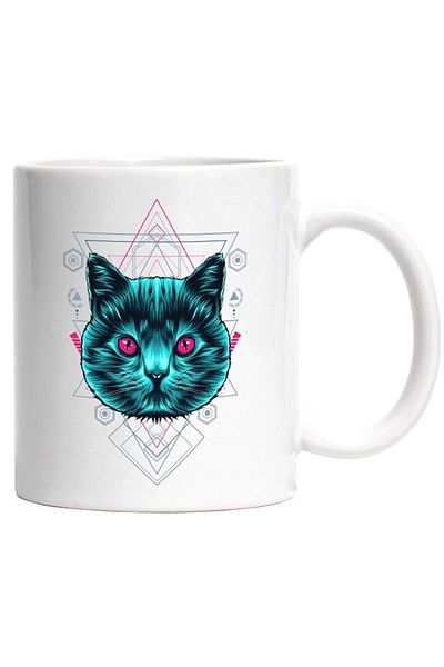 INOVATIX Personalized white mug, Geometry, Abstract Art, INOVATIX®. 330ml