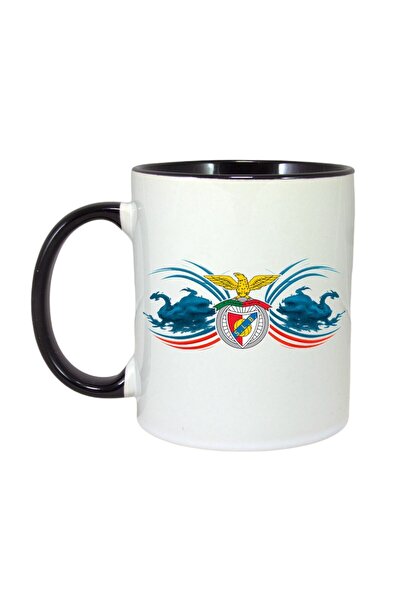 INOVATIX Cana Alba Personalizata, Sl Benfica Portugalia, Maner Si Interior Ne...