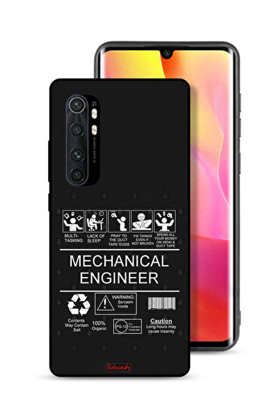 Tolwak غطاء حماية لهاتف شاومي مي نوت 10 لايت، ملصق مهندس ميكانيكي