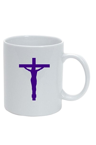 INOVATIX Персонализирана бяла чаша, Христос, бяла, D1095, INOVATIX®. 330 мл