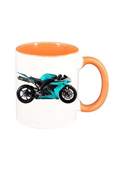 INOVATIX Cana alba personalizata, Motor, interior portocaliu, D59, INOVATIX®....