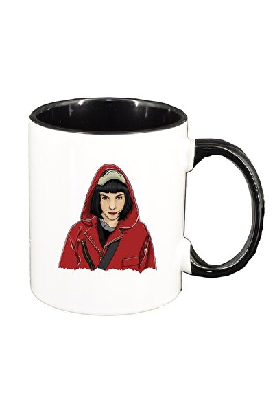 INOVATIX Εξατομικευμένη λευκή κούπα, La Casa De Papel, μαύρο εσωτερικό, D1483...