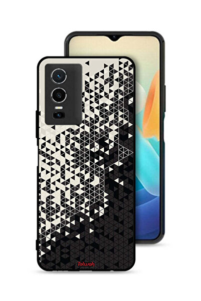 Tolwak غطاء حماية لهاتف Vivo Y76 5G بنمط مثلث فني رقمي