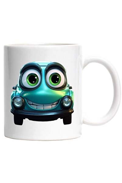 INOVATIX Cana alba personalizata, Masina, Desene, Zambaret, Disney, INOVATIX®. 330ml