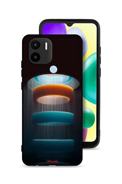 Tolwak غطاء حماية لهاتف Xiaomi Redmi A1 Plus بنمط حلقات فنية