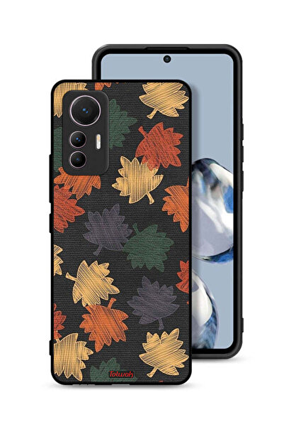 Tolwak غطاء حماية لهاتف شاومي 12 لايت برسومات أوراق الخريف
