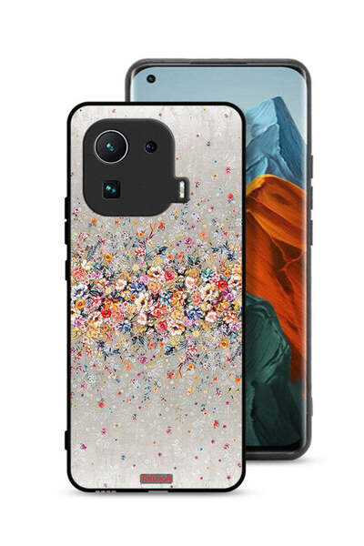 Tolwak Xiaomi Mi 11 Pro Protective Case Cover Small Flowers Abstract Art