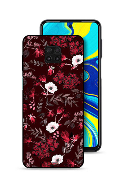 Tolwak غطاء حماية لهاتف شاومي ريدمي نوت 9S بنقشة زهور صغيرة وأوراق استوائية
