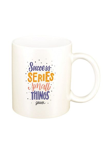 INOVATIX Personalized white mug, Succes series message, D1425, INOVATIX®. 330ml