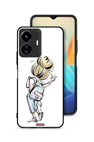 Tolwak غطاء حماية لهاتف Vivo Y77 5G بطبعة فتاة العودة إلى المدرسة