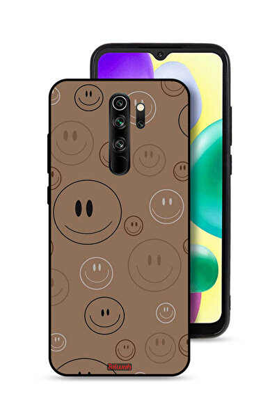 Tolwak Xiaomi Redmi Note 8 Pro Protective Case Cover Smiley Faces Pattern