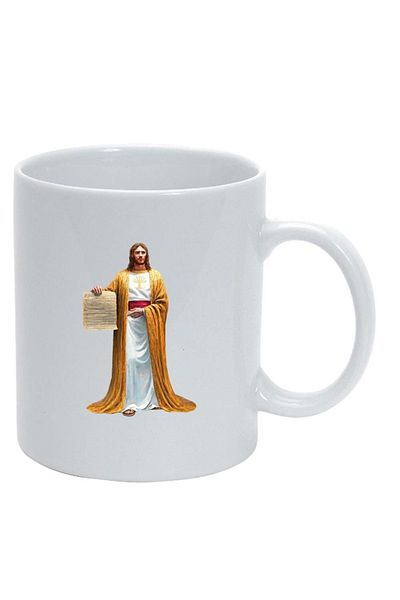 INOVATIX Personalized white mug, Christ, white, D1093, INOVATIX®. 330ml