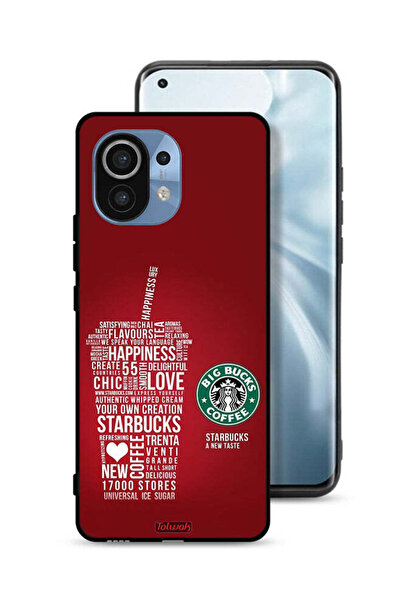 Tolwak Xiaomi Mi 11 Protective Case Cover Coffee Sticker