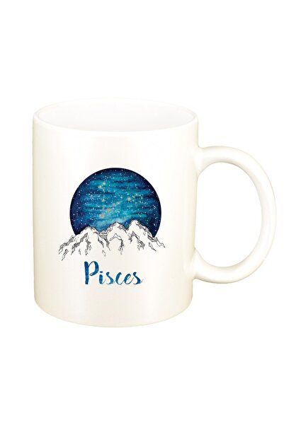 INOVATIX Cana alba personalizata, Zodiac, Pisces, D1387, INOVATIX®. 330ml