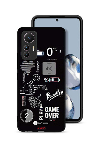 Tolwak غطاء حماية لهاتف شاومي 12 لايت - لعبة انتهت - بيو بيو