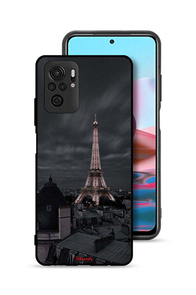 Tolwak Xiaomi Redmi Note 10S Protective Case Cover Eiffel Tower In Night