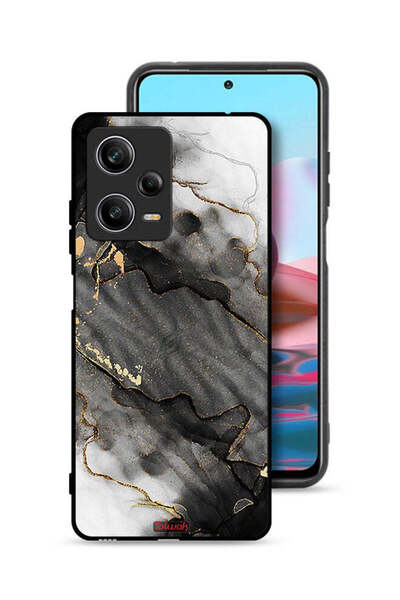 Tolwak غطاء حماية لهاتف شاومي ريدمي نوت 12 برو، رخامي لامع