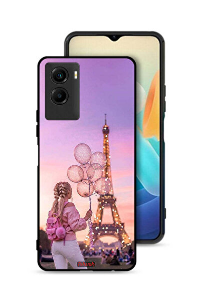 Tolwak Vivo Y55s 5G (2021) Protective Case Cover Girl Holding Balloons