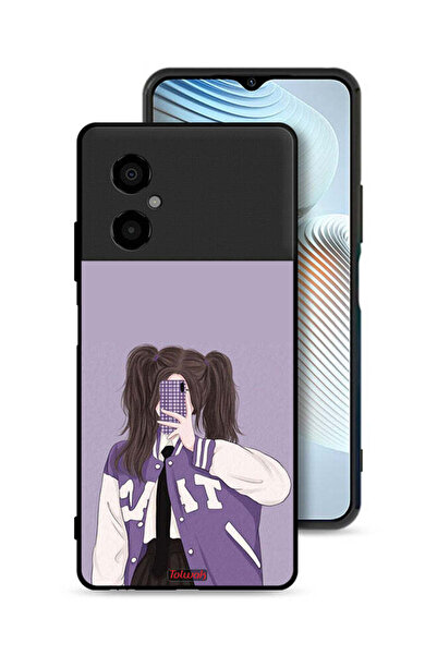 Tolwak غطاء حماية لهاتف Xiaomi Poco M4 5G لالتقاط صور سيلفي