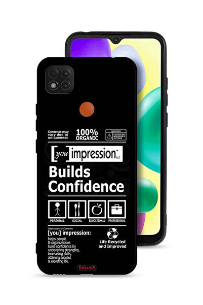 Tolwak غطاء حماية لهاتف Xiaomi Redmi 9C ملصق يعزز الثقة