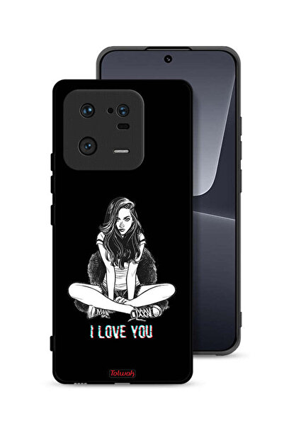 Tolwak غطاء حماية لهاتف شاومي 13 برو برسومات "أحبك"
