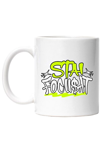 INOVATIX Cana alba personalizata, Stai Focusat Mesaj Motivational In Romana, ...