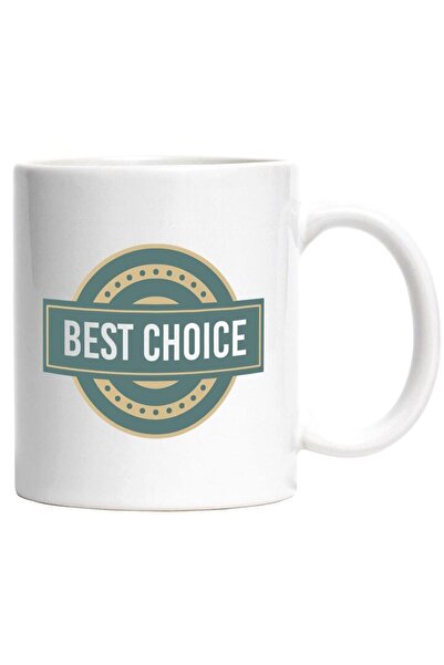 INOVATIX Cana alba personalizata, Mesaj In Engleza Best Choice, Buline, Alege...