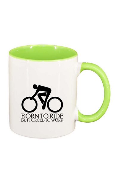 INOVATIX Personalized white mug, Legend, light green interior, D84, INOVATIX®. 330ml