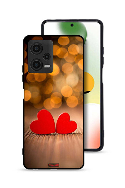 Tolwak غطاء حماية لهاتف Xiaomi Poco X5 بتصميم قلبين جميلين