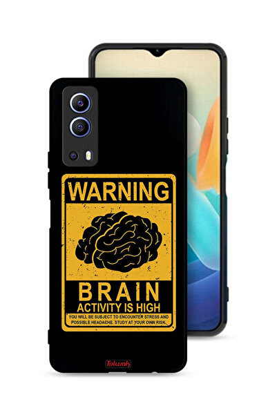 Tolwak غطاء حماية لهاتف Vivo Y72 5G تحذير من ارتفاع نشاط الدماغ
