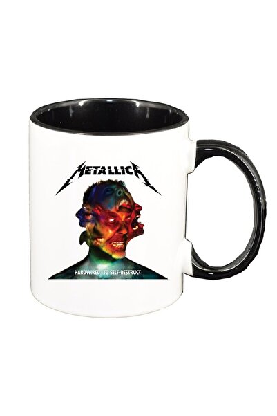 INOVATIX Εξατομικευμένη λευκή κούπα, Metallica, μαύρο εσωτερικό, D1446, INOVA...