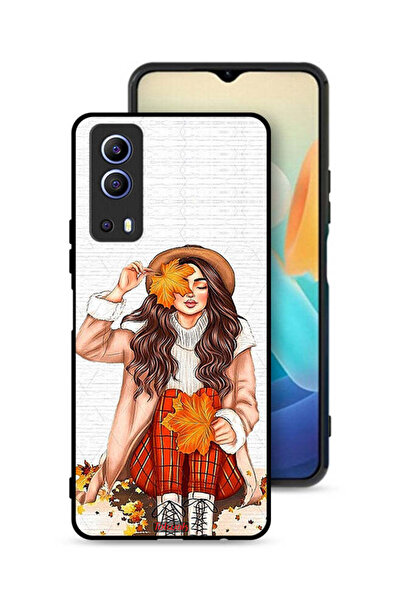 Tolwak غطاء حماية لهاتف Vivo Y72 5G يحمل صورة أوراق الخريف