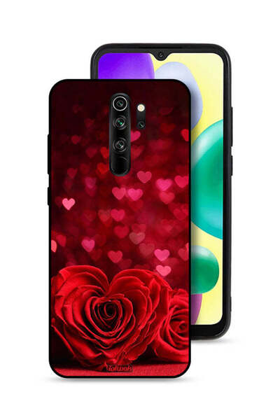 Tolwak غطاء حماية لهاتف شاومي ريدمي نوت 8 برو - زهور على شكل قلب - فن تجريدي
