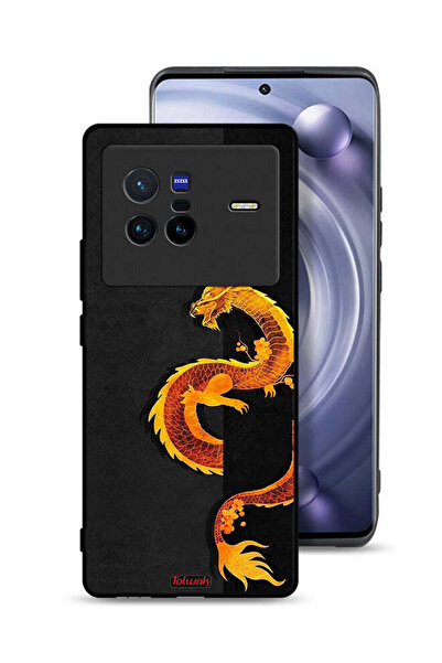 Tolwak Vivo X80 Protective Case Cover Dragon Art