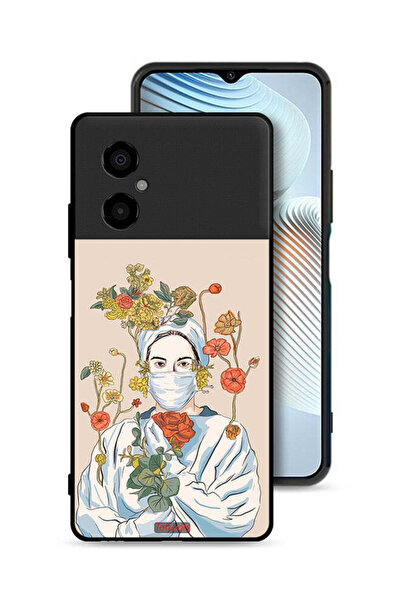 Tolwak Xiaomi Poco M4 5G Protective Case Cover Nurse Art