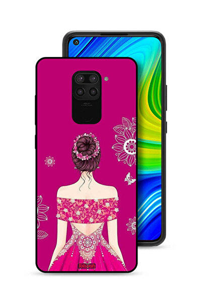 Tolwak غطاء حماية لهاتف شاومي ريدمي نوت 9 بتصميم فتاة وزهور