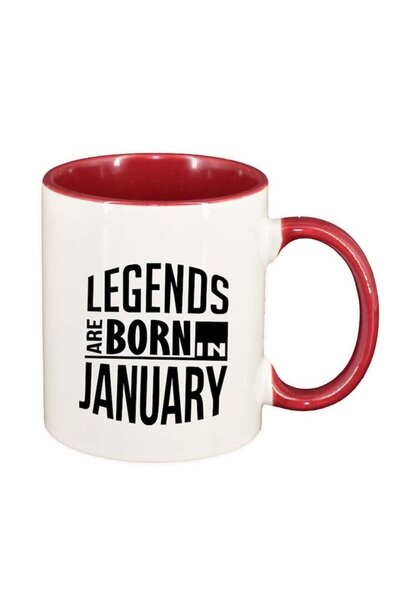 INOVATIX Cana alba personalizata, Legend, interior rosu, D75, INOVATIX®. 330ml