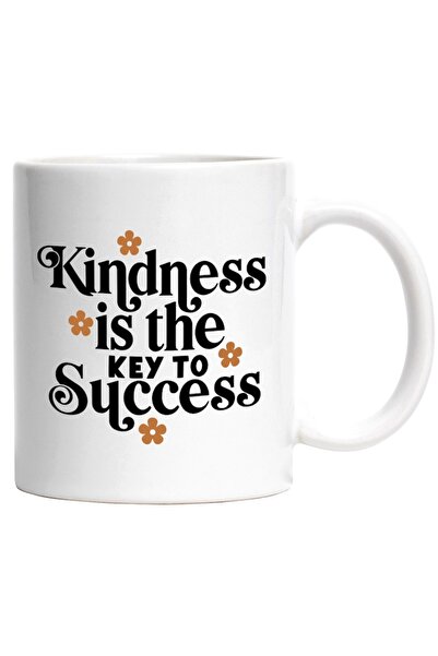 INOVATIX Εξατομικευμένη λευκή κούπα, ποπ κορν και η καλοσύνη είναι το κλειδί ...