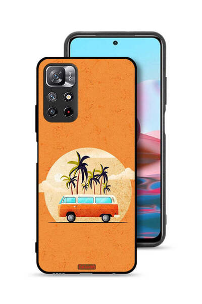 Tolwak غطاء حماية لهاتف شاومي ريدمي نوت 11 4G برسومات حافلة