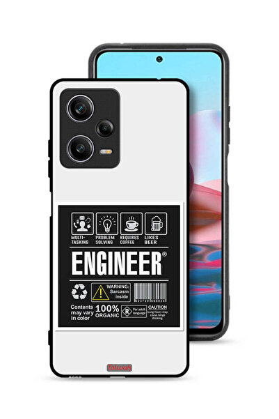 Tolwak غطاء حماية لهاتف شاومي ريدمي نوت 12 برو، ملصق مهندس