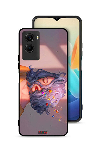 Tolwak Vivo Y55s 5G (2021) Protective Case Cover Girl And Space Art
