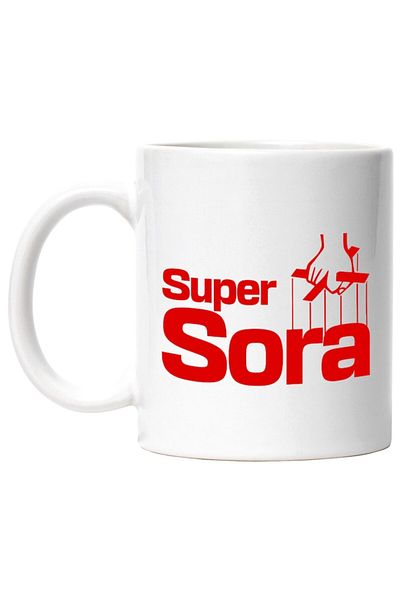 INOVATIX Personalized white mug, Super Hero Super Sister Puppet Doll Hand, Kids, INOVATIX®. 330ml