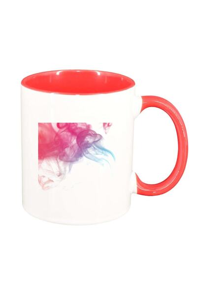 INOVATIX Cana alba personalizata, Colour, interior rosu, D273, INOVATIX®. 330ml