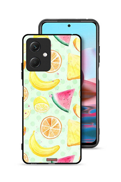 Tolwak غطاء حماية لهاتف شاومي ريدمي نوت 12 برسومات فواكه وألوان مائية