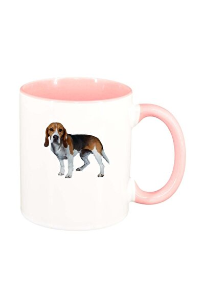 INOVATIX Cana alba personalizata, Dog, interior roz, D348, INOVATIX®. 330ml