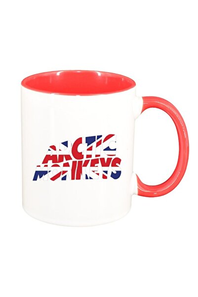 INOVATIX Εξατομικευμένη λευκή κούπα, Arctic Monkeys, κόκκινο εσωτερικό, D1448...